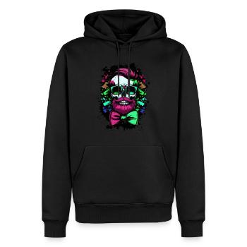 JGA Crew Skeleton Bachelor Bachelor Stag Party - Men’s Premium Organic Hoodie - black - Front - Nico (187cm)