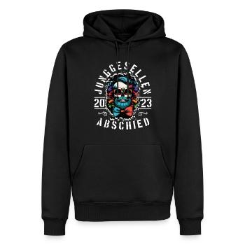 Junggesellenabschied 2023 Jga Bräutigam - Männer Premium Bio Hoodie - Schwarz - Vorne - Nico (187cm)
