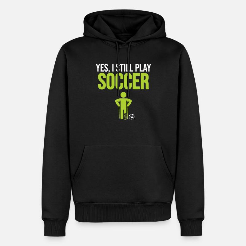 Spielen Sie Noch - Männer Premium Bio Hoodie - Schwarz