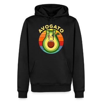 Avogato Guacamole - Männer Premium Bio Hoodie - Schwarz - Vorne - Nico (187cm)