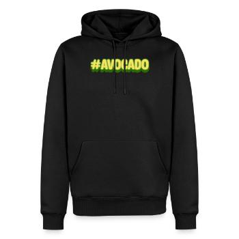 Retro Avocado Guacamole Liebhaber Avocados Esser - Männer Premium Bio Hoodie - Schwarz - Vorne - Nico (187cm)