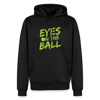 Tennisplatz Spruch Für Tennis - Männer Premium Bio Hoodie - Schwarz - Vorne - Nico (187cm)