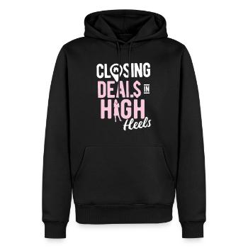 Immobilien-Händler Für Immobilien-Makler - Männer Premium Bio Hoodie - Schwarz - Vorne - Nico (187cm)