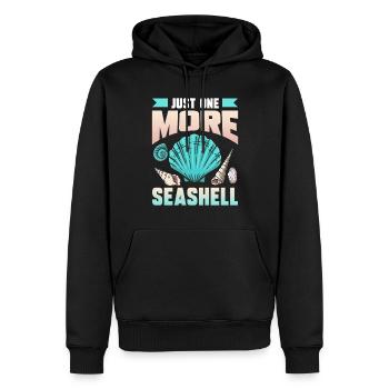 Un seul collecteur de moules - Sweat à capuche Premium bio Homme - noir - Devant - Nico (187cm)