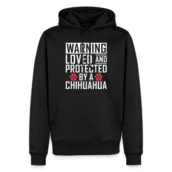 Chihuahua Geschenke Chihuahua Besitzer - Männer Premium Bio Hoodie - Schwarz - Vorne - Nico (187cm)