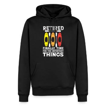 Kayaking Retired Men Women - Männer Premium Bio Hoodie - Schwarz - Vorne - Nico (187cm)