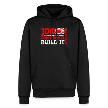 JDM Japanese Domestic Market Automotive - Männer Premium Bio Hoodie - Schwarz - Vorne - Nico (187cm)