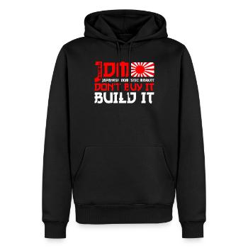 JDM Motorsport Auto Tuning Automotive - Männer Premium Bio Hoodie - Schwarz - Vorne - Nico (187cm)