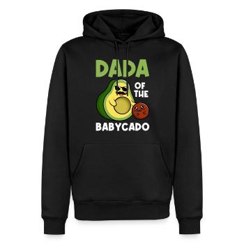 Dada Von Babycado Guacamole Avocado Liebhaber - Männer Premium Bio Hoodie - Schwarz - Vorne - Nico (187cm)