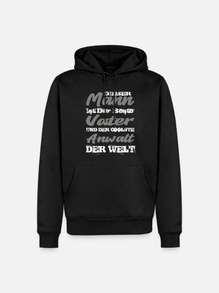 Anwalt - Männer Premium Bio Hoodie - Schwarz