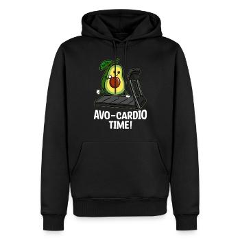 Vêtements d’avocat pour hommes Vêtements d’avocat pour hommes - Sweat à capuche Premium bio Homme - noir - Devant - Nico (187cm)