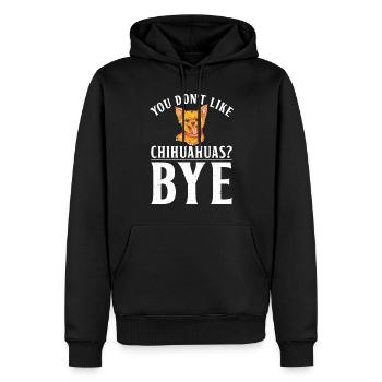 Chihuahua Cadeaux Chihuahua Propriétaire - Sweat à capuche Premium bio Homme - noir - Devant - Nico (187cm)