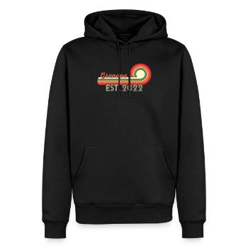 Opa est. 2022 Retro Opa zukünftige - Männer Premium Bio Hoodie - Schwarz - Vorne - Nico (187cm)