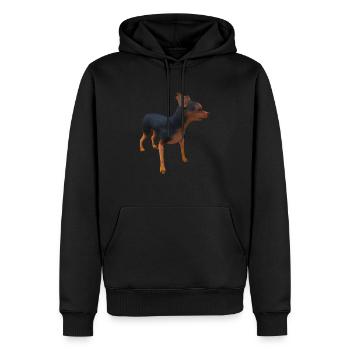 Lancashire Heeler - Männer Premium Bio Hoodie - Schwarz - Vorne - Nico (187cm)