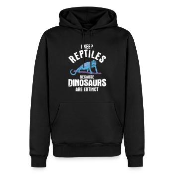 Eidechsen Für Besitzer Von Reptilien - Männer Premium Bio Hoodie - Schwarz - Vorne - Nico (187cm)