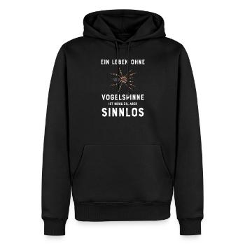 Vogelspinne I Tarantula Terrarium Motiv für - Männer Premium Bio Hoodie - Schwarz - Vorne - Nico (187cm)