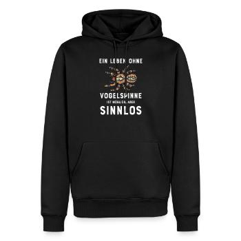 Vogelspinne I Tarantula Terrarium Motiv für - Männer Premium Bio Hoodie - Schwarz - Vorne - Nico (187cm)