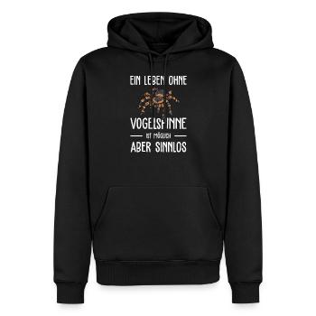 Vogelspinne I Tarantula Terrarium Motiv für - Männer Premium Bio Hoodie - Schwarz - Vorne - Nico (187cm)