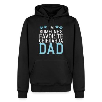 Chihuahua Cadeaux Chihuahua Propriétaire - Sweat à capuche Premium bio Homme - noir - Devant - Nico (187cm)