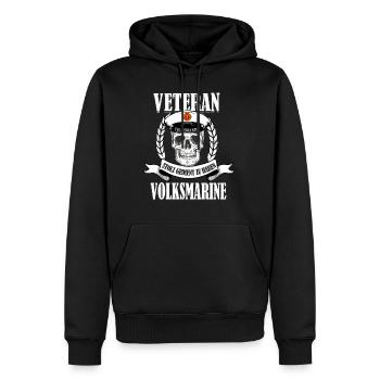 Volksmarine DDR NVA Veteran - Männer Premium Bio Hoodie - Schwarz - Vorne - Nico (187cm)
