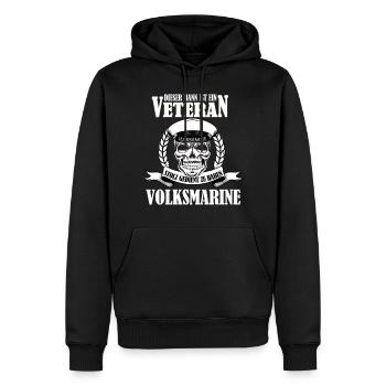 Veteran Volksmarine NVA nationale Volksarmee - Männer Premium Bio Hoodie - Schwarz - Vorne - Nico (187cm)