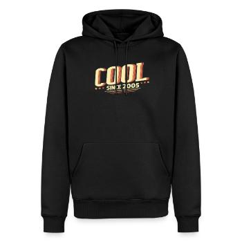 Cool seit 2005 Geschenke - Männer Premium Bio Hoodie - Schwarz - Vorne - Nico (187cm)