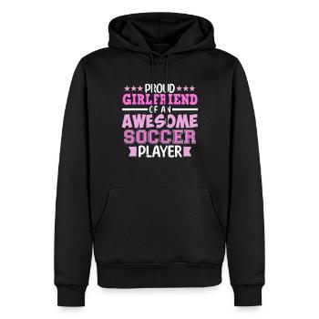 Freundin Von Fußballspieler Sport Fußballtrainer - Männer Premium Bio Hoodie - Schwarz - Vorne - Nico (187cm)