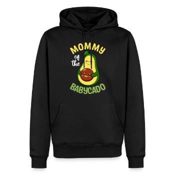 Mami de Babycado Amateurs d’avocats Guacamole - Sweat à capuche Premium bio Homme - noir - Devant - Nico (187cm)