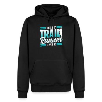 Bester Trail Runner Aller Zeiten Running Traillauf - Männer Premium Bio Hoodie - Schwarz - Vorne - Nico (187cm)