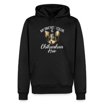 Chihuahua Cadeaux Chihuahua Propriétaire - Sweat à capuche Premium bio Homme - noir - Devant - Nico (187cm)