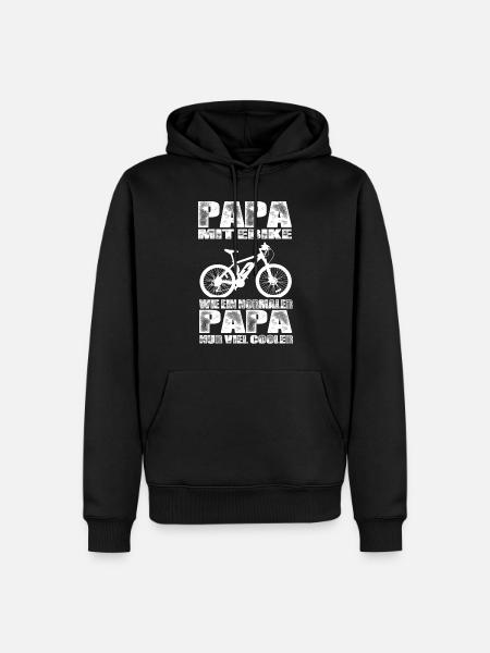 Ebike - Männer Premium Bio Hoodie - Schwarz