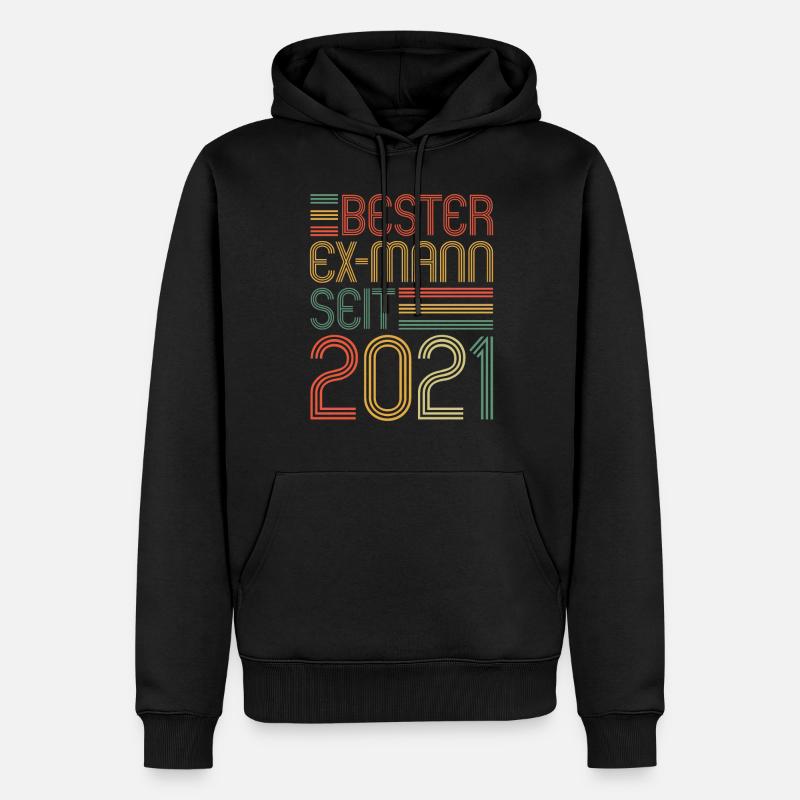 Weltbester Ex-Mann seit 2021 Scheidungs - Männer Premium Bio Hoodie - Schwarz