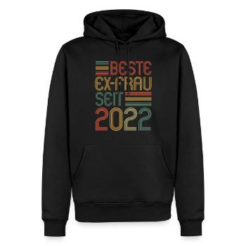Weltbeste Ex-Frau seit 2022 Scheidungs - Männer Premium Bio Hoodie - Schwarz - Vorne - Nico (187cm)