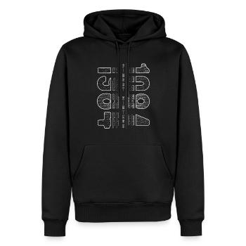 Finest Millésime 1984 Année de naissance 1984 Anniversaire - Sweat à capuche Premium bio Homme - noir - Devant - Nico (187cm)