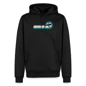 Funny Worlds Okayest Surfer Surfen - Männer Premium Bio Hoodie - Schwarz - Vorne - Nico (187cm)