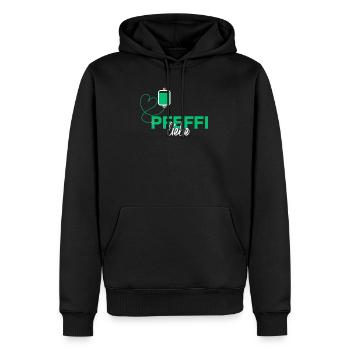 PFEFFI Liebe - Lustiges Party - Männer Premium Bio Hoodie - Schwarz - Vorne - Nico (187cm)
