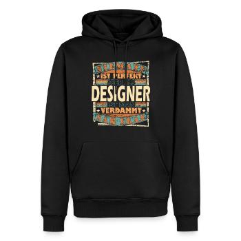 Grafik Designer Grafiker Mediengestalter - Männer Premium Bio Hoodie - Schwarz - Vorne - Nico (187cm)