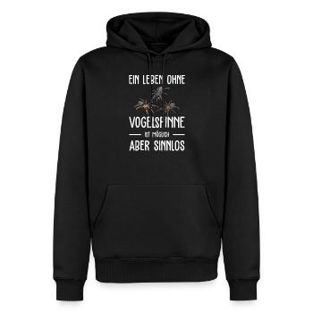 Vogelspinne I Tarantula Terrarium Motiv für - Männer Premium Bio Hoodie - Schwarz - Vorne - Nico (187cm)