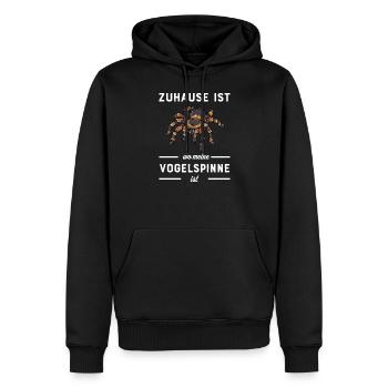 Vogelspinne I Tarantula Terrarium Motiv für - Männer Premium Bio Hoodie - Schwarz - Vorne - Nico (187cm)