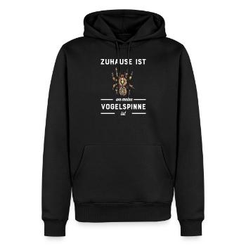 Vogelspinne I Tarantula Terrarium Motiv für - Männer Premium Bio Hoodie - Schwarz - Vorne - Nico (187cm)