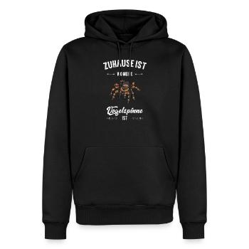 Vogelspinne I Tarantula Terrarium Motiv für - Männer Premium Bio Hoodie - Schwarz - Vorne - Nico (187cm)