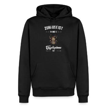 Vogelspinne I Tarantula Terrarium Motiv für - Männer Premium Bio Hoodie - Schwarz - Vorne - Nico (187cm)