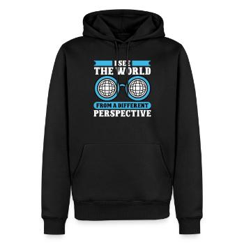 Blindheit World From Different Perspective Blinde - Männer Premium Bio Hoodie - Schwarz - Vorne - Nico (187cm)