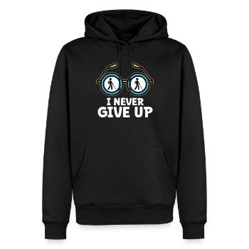 Blindheit Je n’abandonne jamais la conscience de la cécité - Sweat à capuche Premium bio Homme - noir - Devant - Nico (187cm)