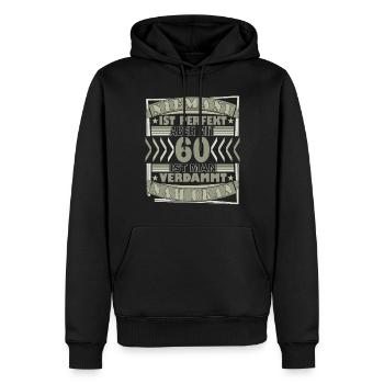 60. Geburtstag 1963 Vintage Geburtstag Spruch - Männer Premium Bio Hoodie - Schwarz - Vorne - Nico (187cm)