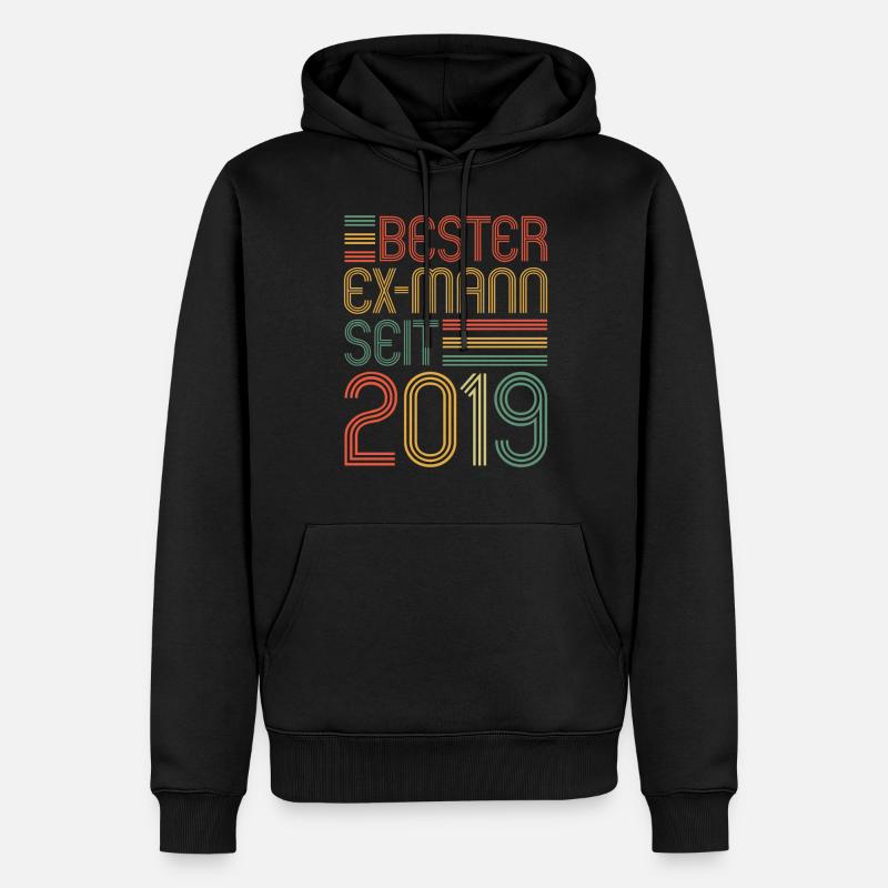 Weltbester Ex-Mann seit 2019 Scheidungs - Männer Premium Bio Hoodie - Schwarz