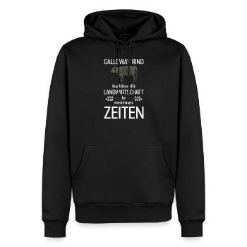 Galloway Rind I Schottland Rinderzucht für - Männer Premium Bio Hoodie - Schwarz - Vorne - Nico (187cm)