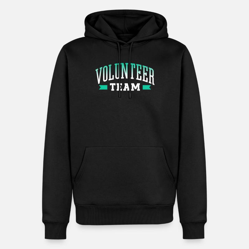 Bénévole Équipe Profession Bénévole - Sweat à capuche Premium bio Homme - noir