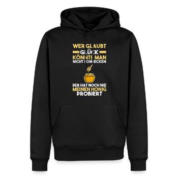 Bienenzüchter Imker Biene Bienen - Männer Premium Bio Hoodie - Schwarz - Vorne - Nico (187cm)