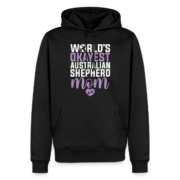 Cadeaux de berger australien - Sweat à capuche Premium bio Homme - noir - Devant - Nico (187cm)